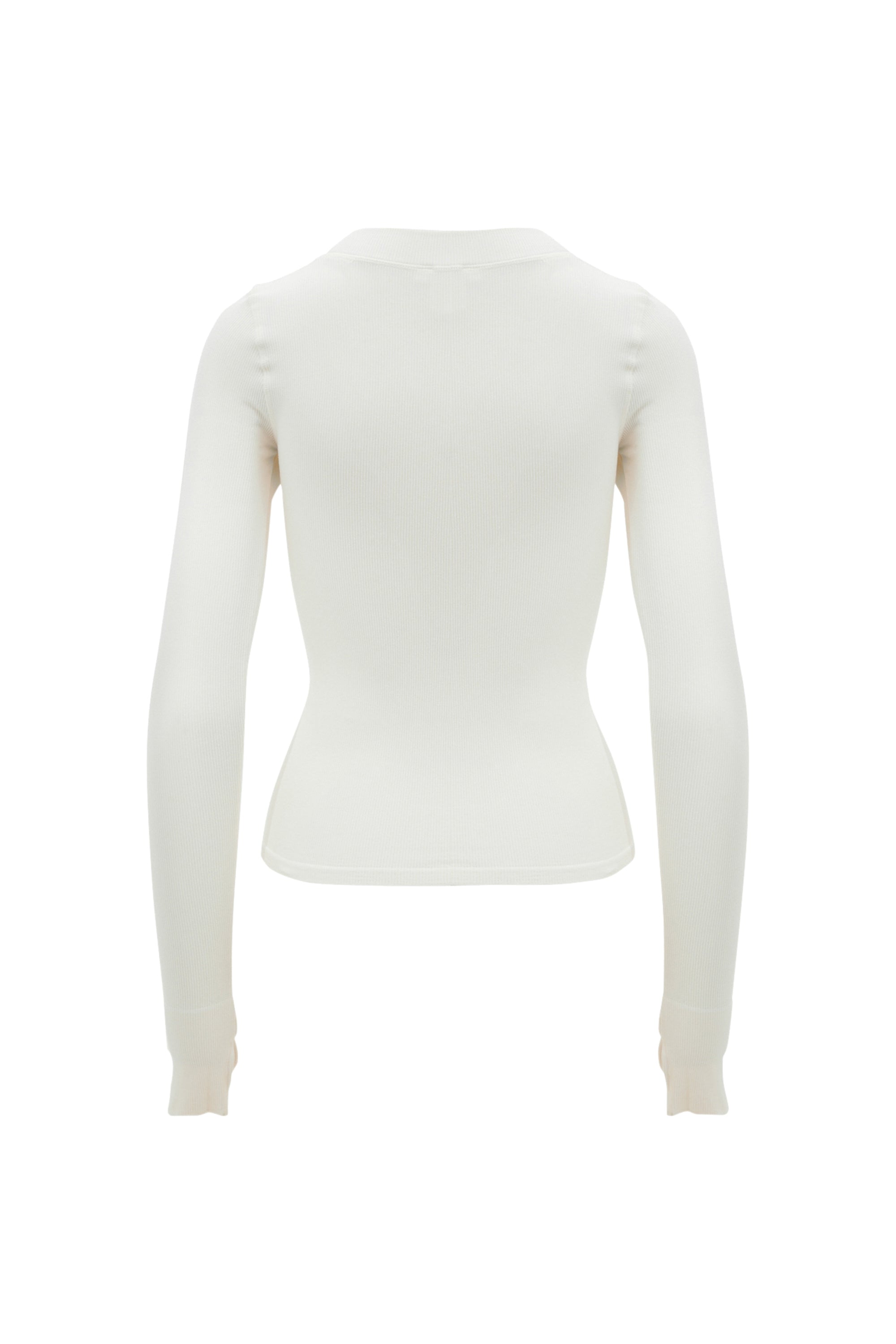 MAIA MicroModal soft rib longsleeve - Off White