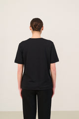 EVA modal blend slim fit tee - Black