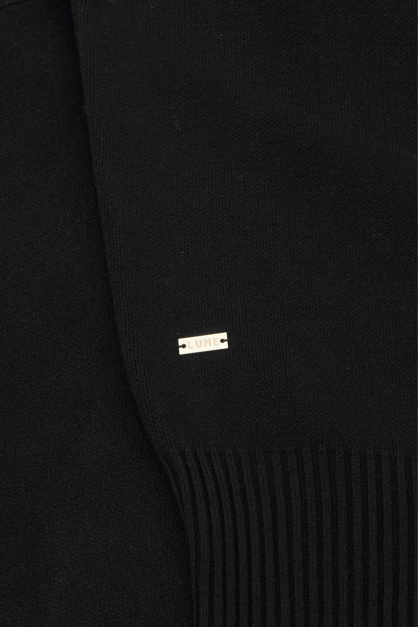 OLLY half-zip knit sweater - Black