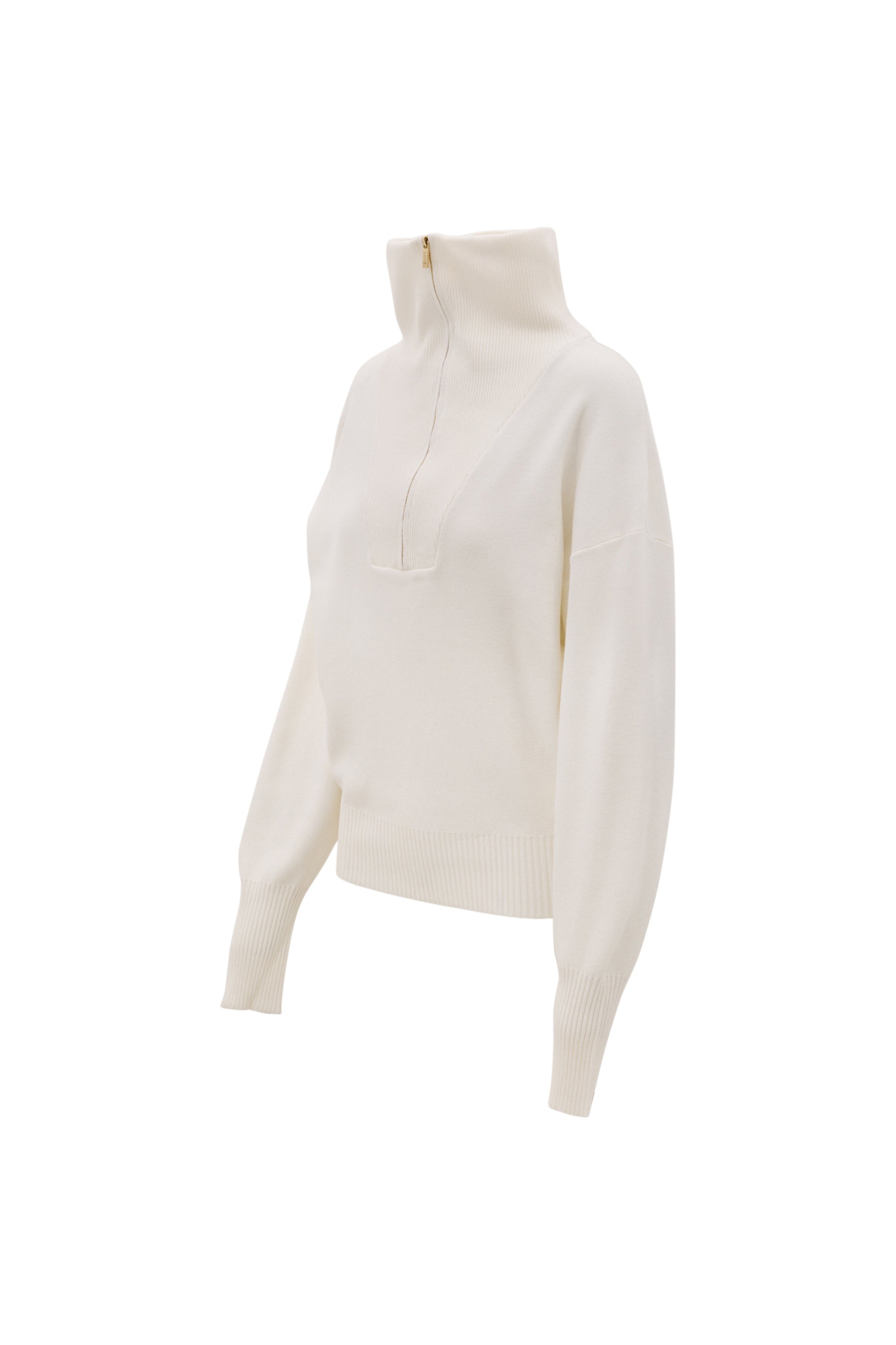 OLLY half-zip knit sweater - Marshmellow