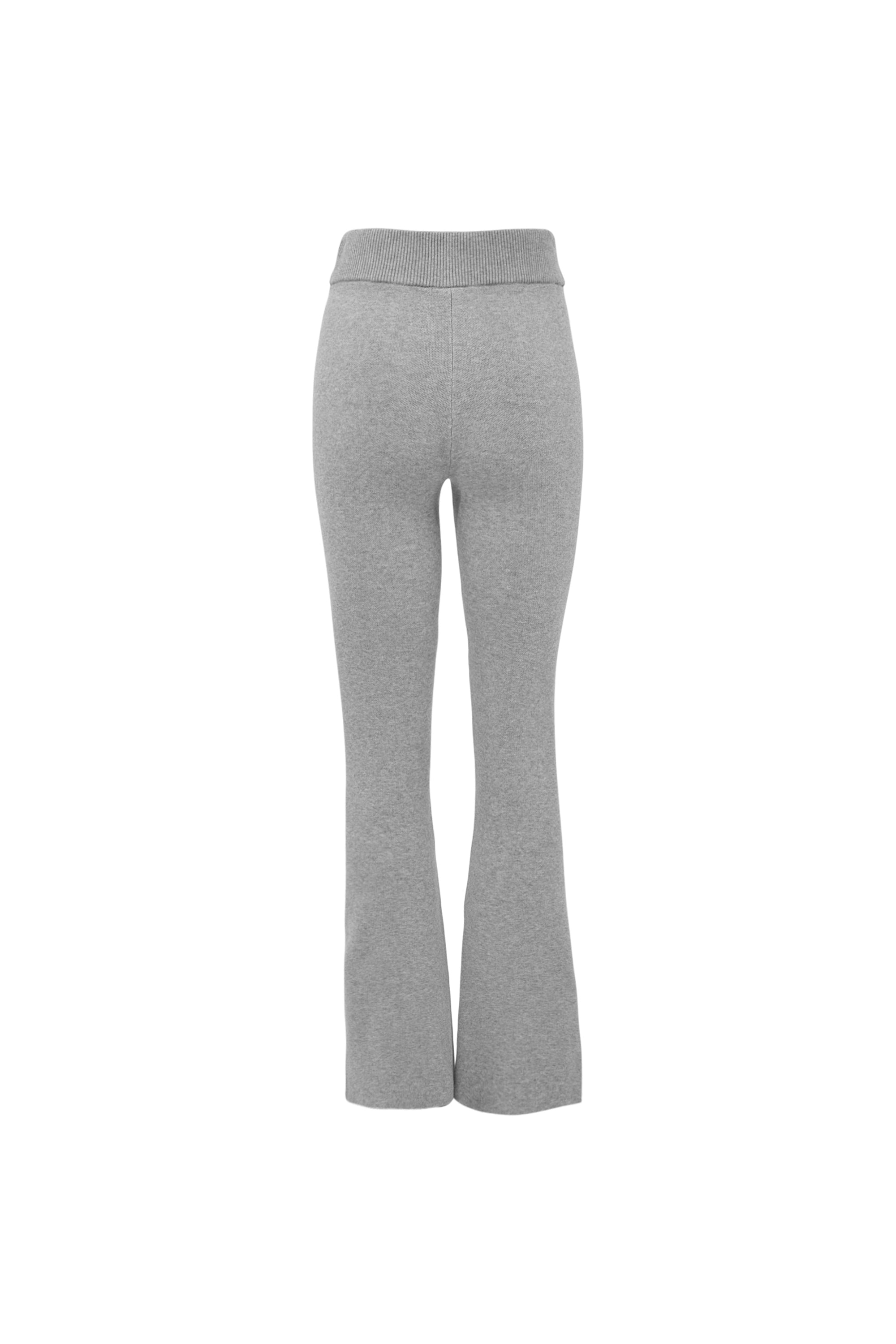 OLLY flared pants - Grey Melange