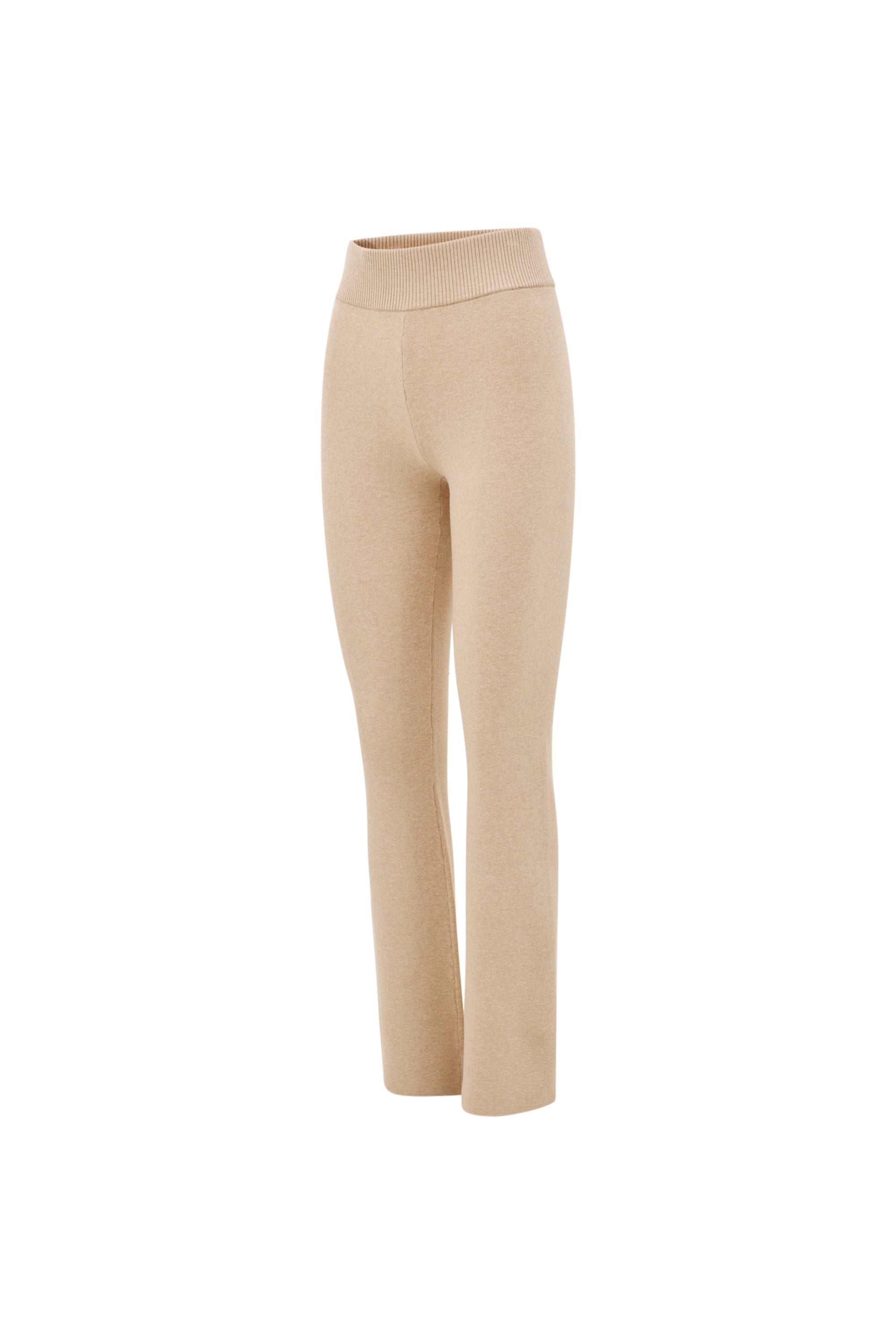 OLLY flared pants - Beige Melange