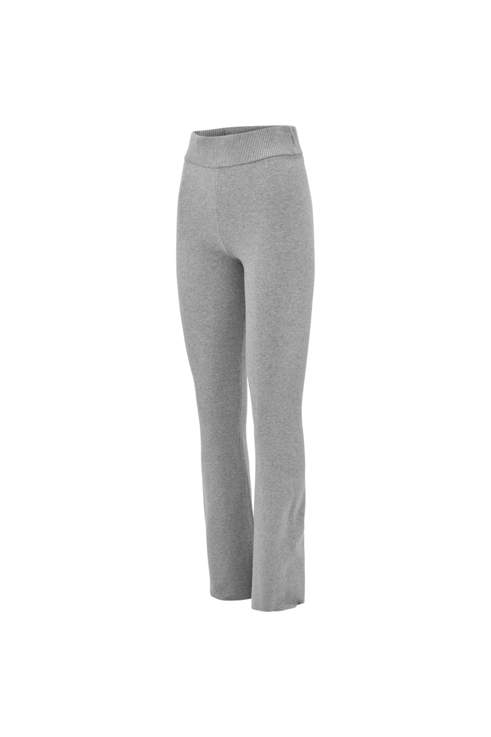 OLLY flared pants - Grey Melange