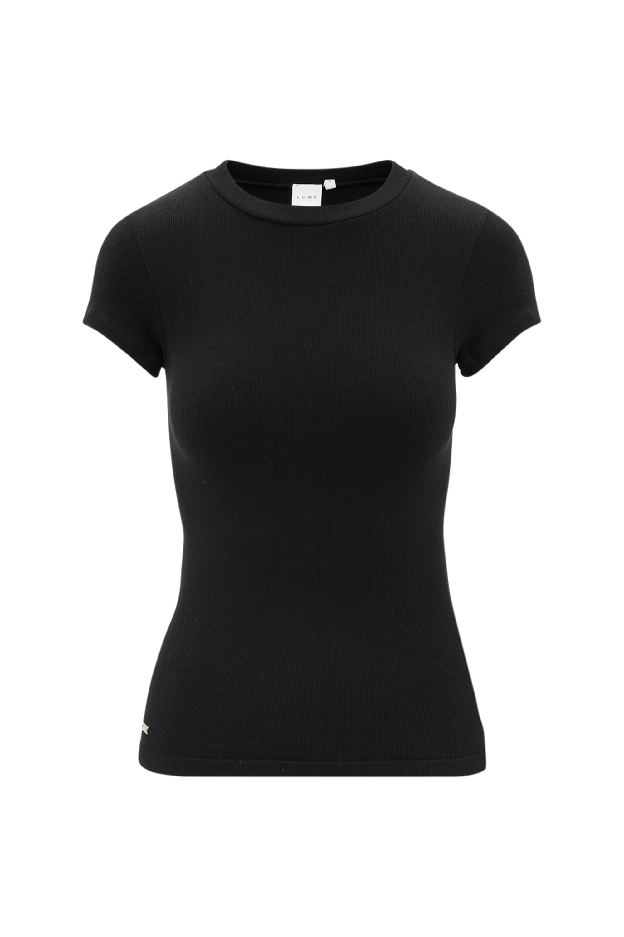 MAIA Micromodal short sleeve tee - Black