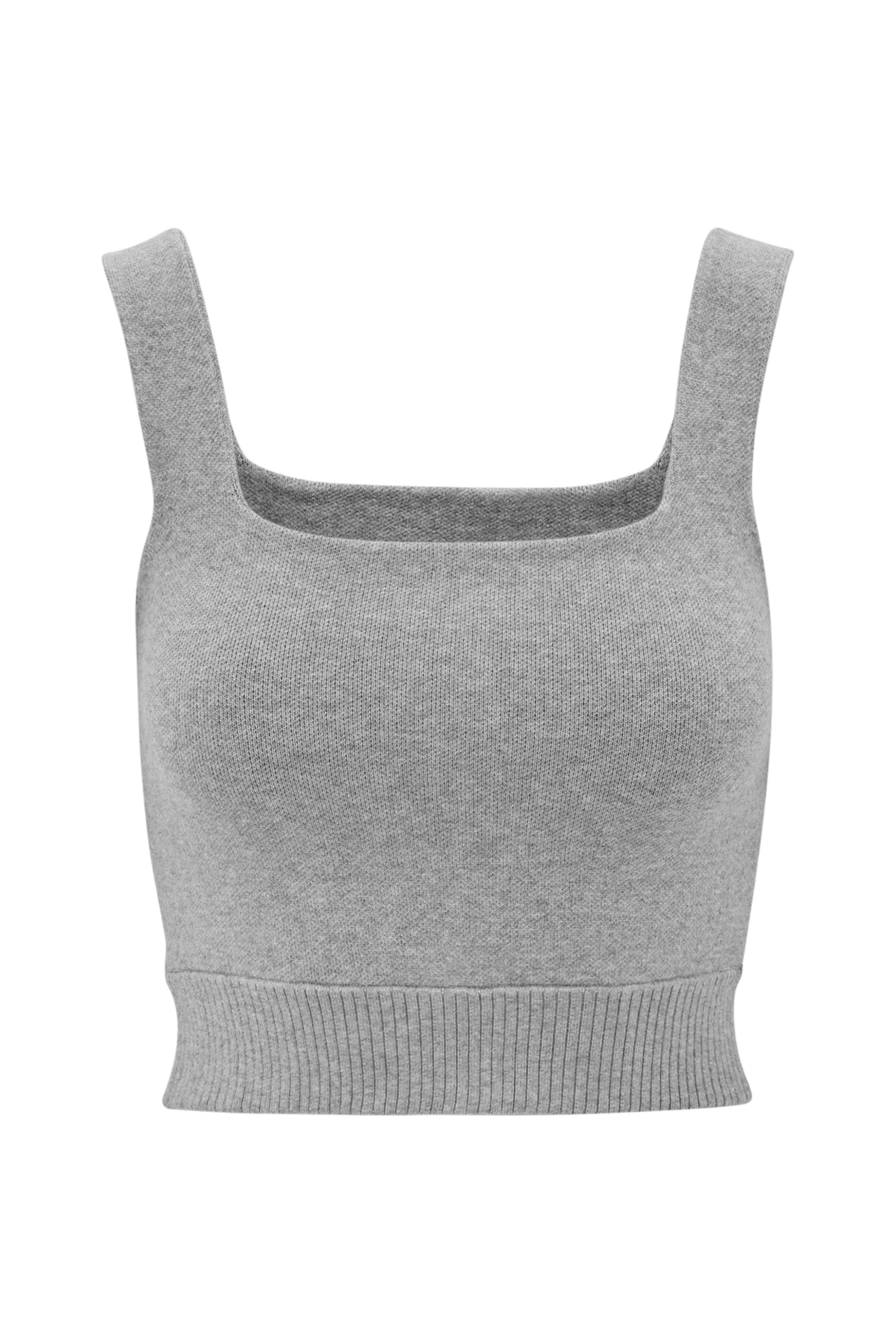 OLLY short tank - Grey Melange