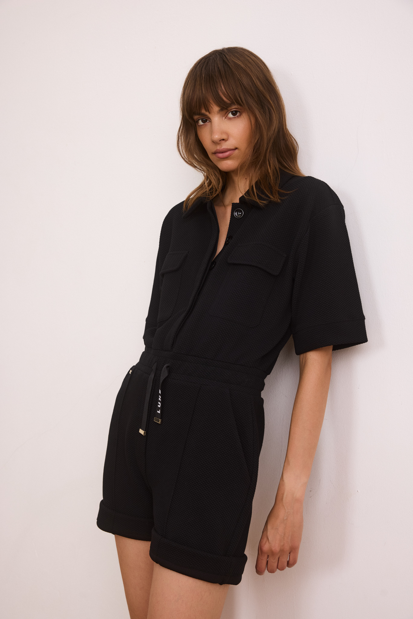 MOON CLASSIC Short Jumpsuit - Black