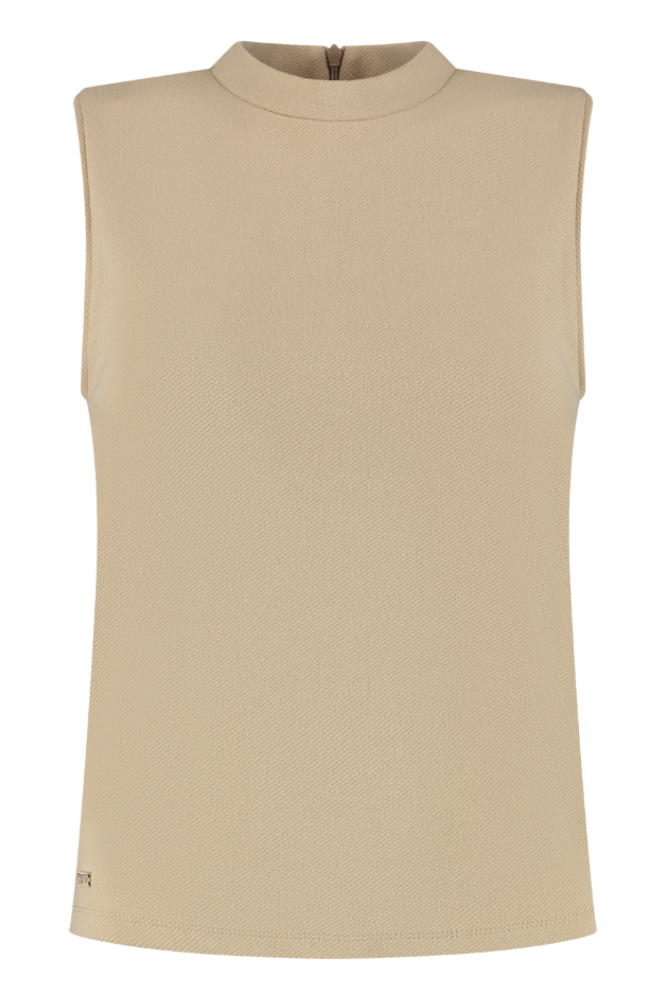 Forest Sleeveless Top - Champagne