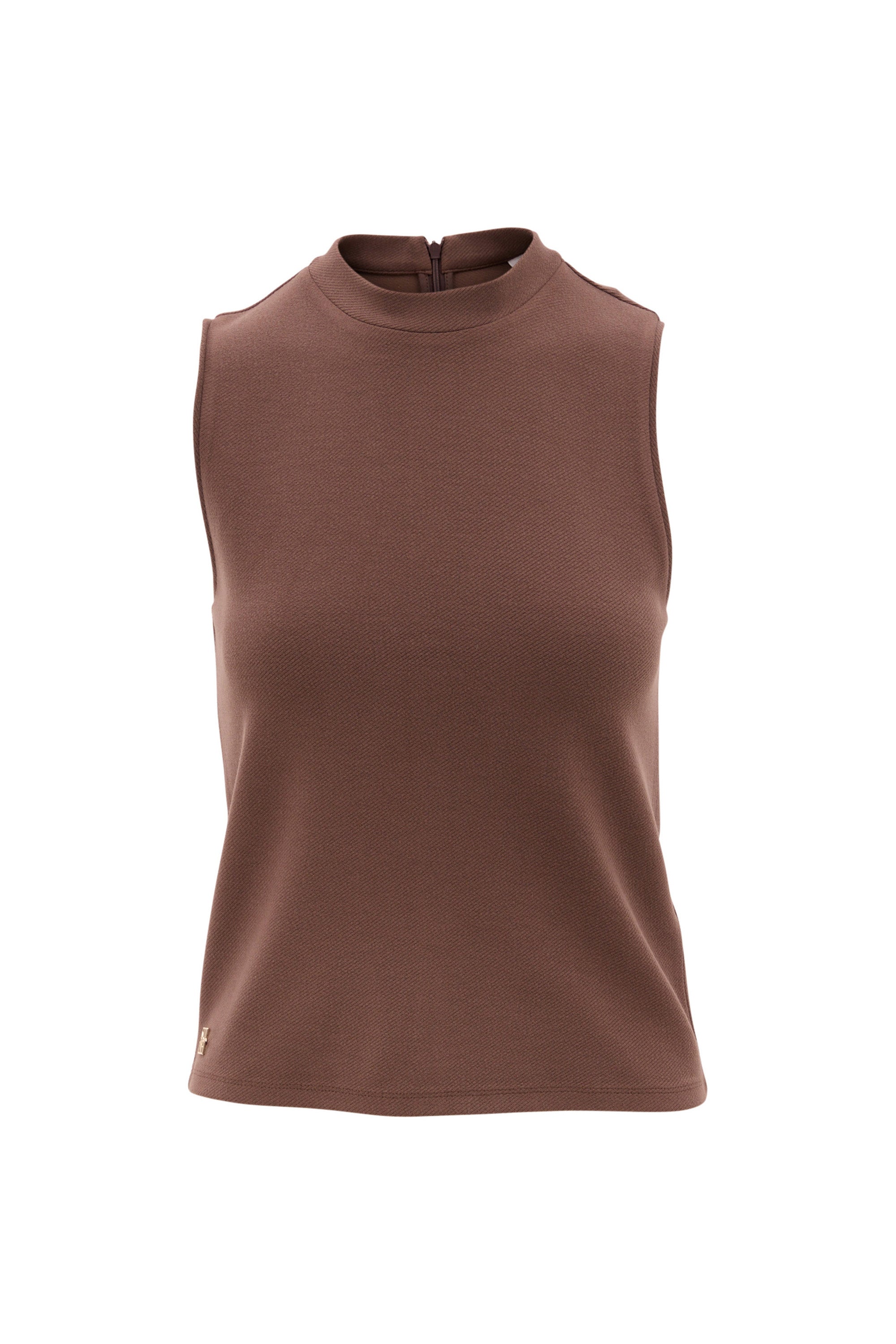 FOREST ESSENTIAL sleeveless top - Chocolate