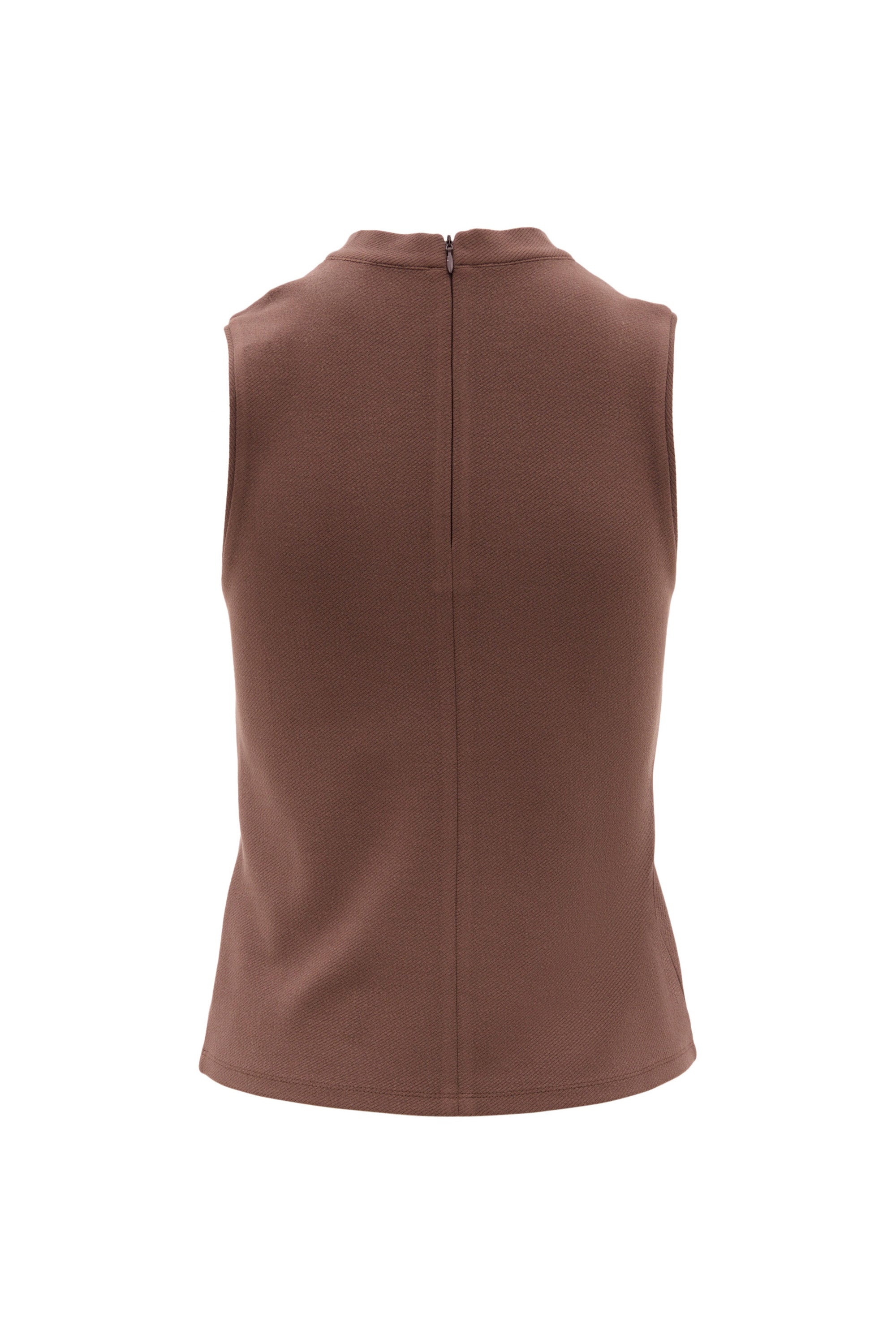 FOREST ESSENTIAL sleeveless top - Chocolate