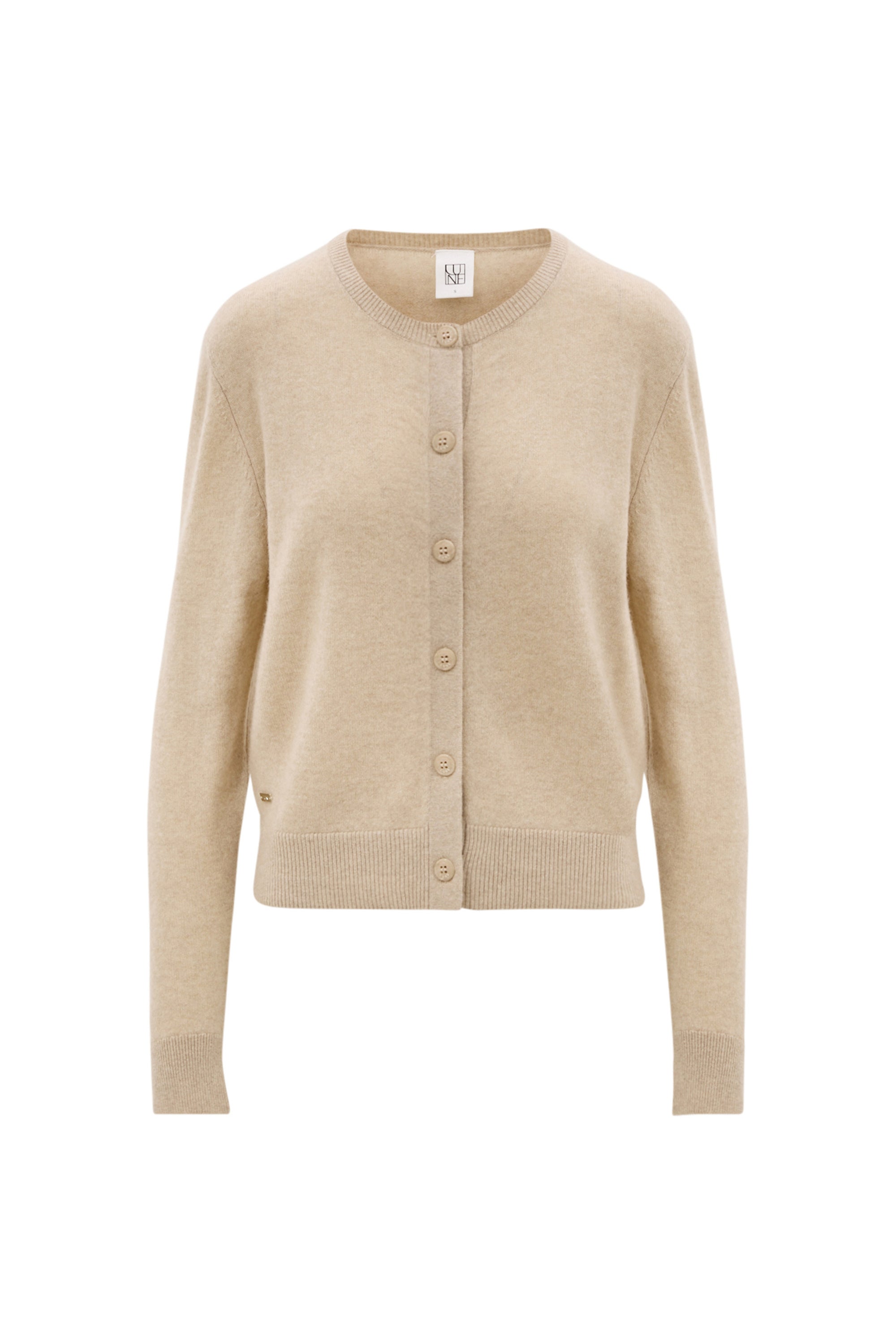 LANA cashmere cardigan - Beige Melange