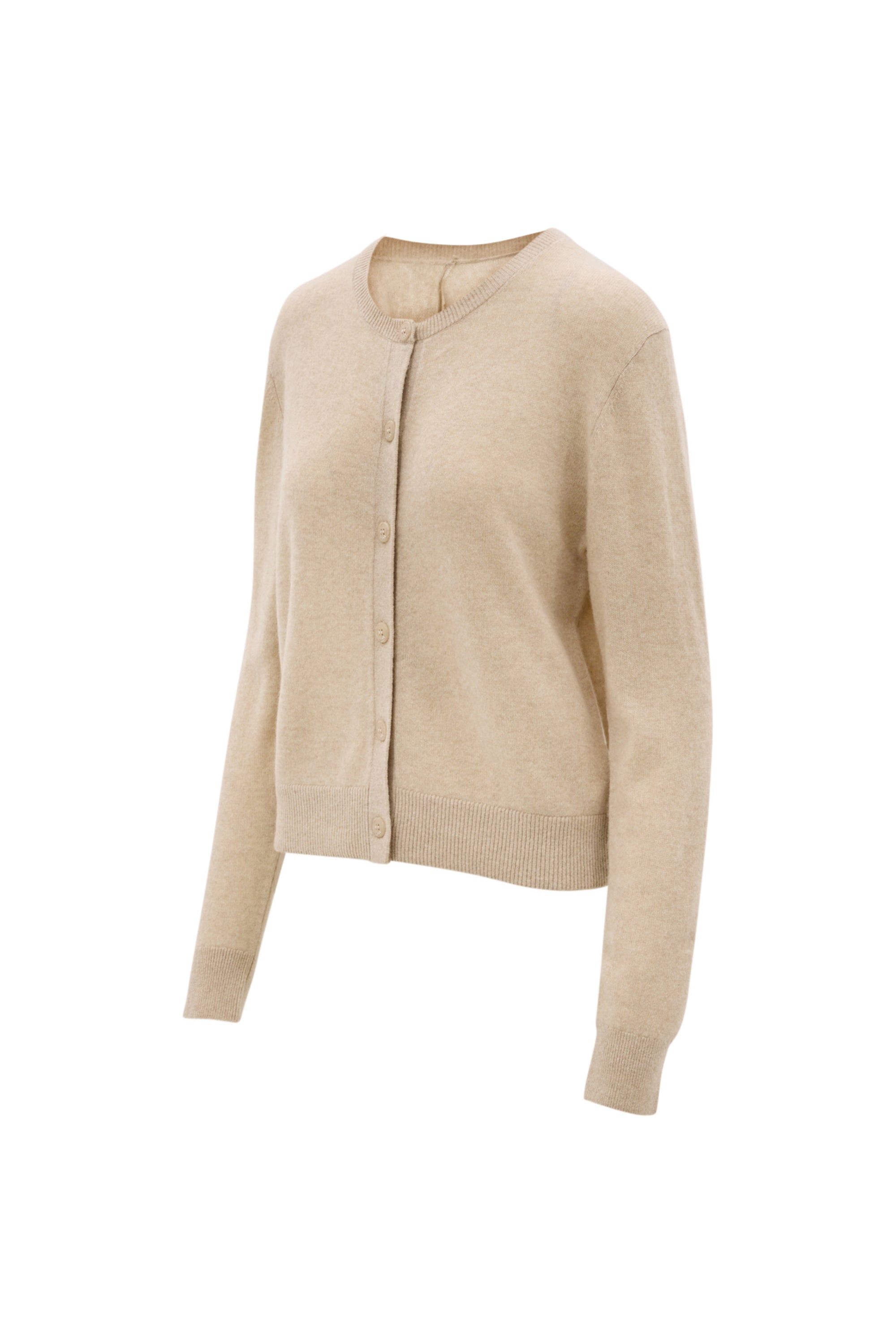 LANA cashmere cardigan - Beige Melange