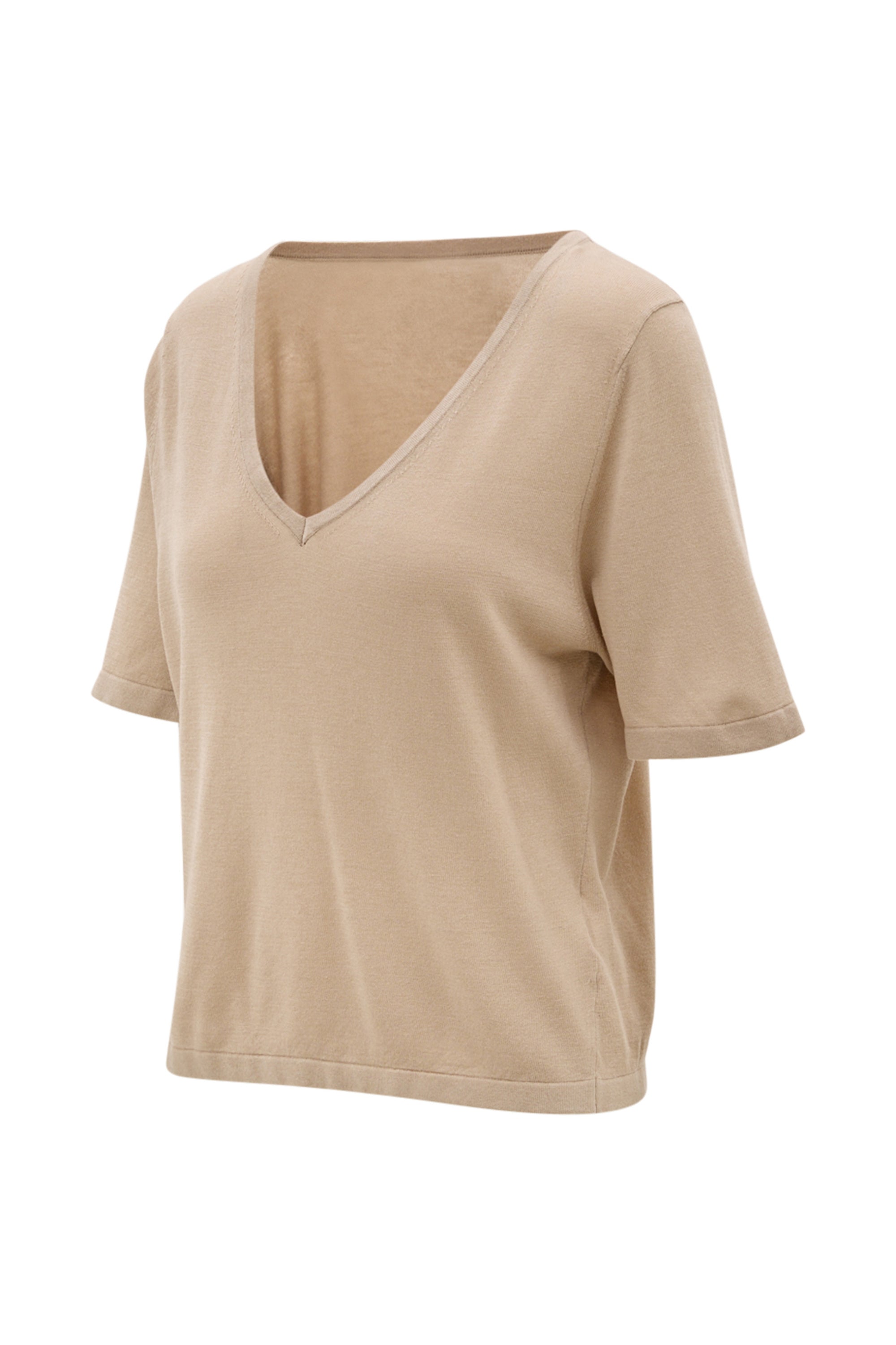 NALA silk soft tee - Beige