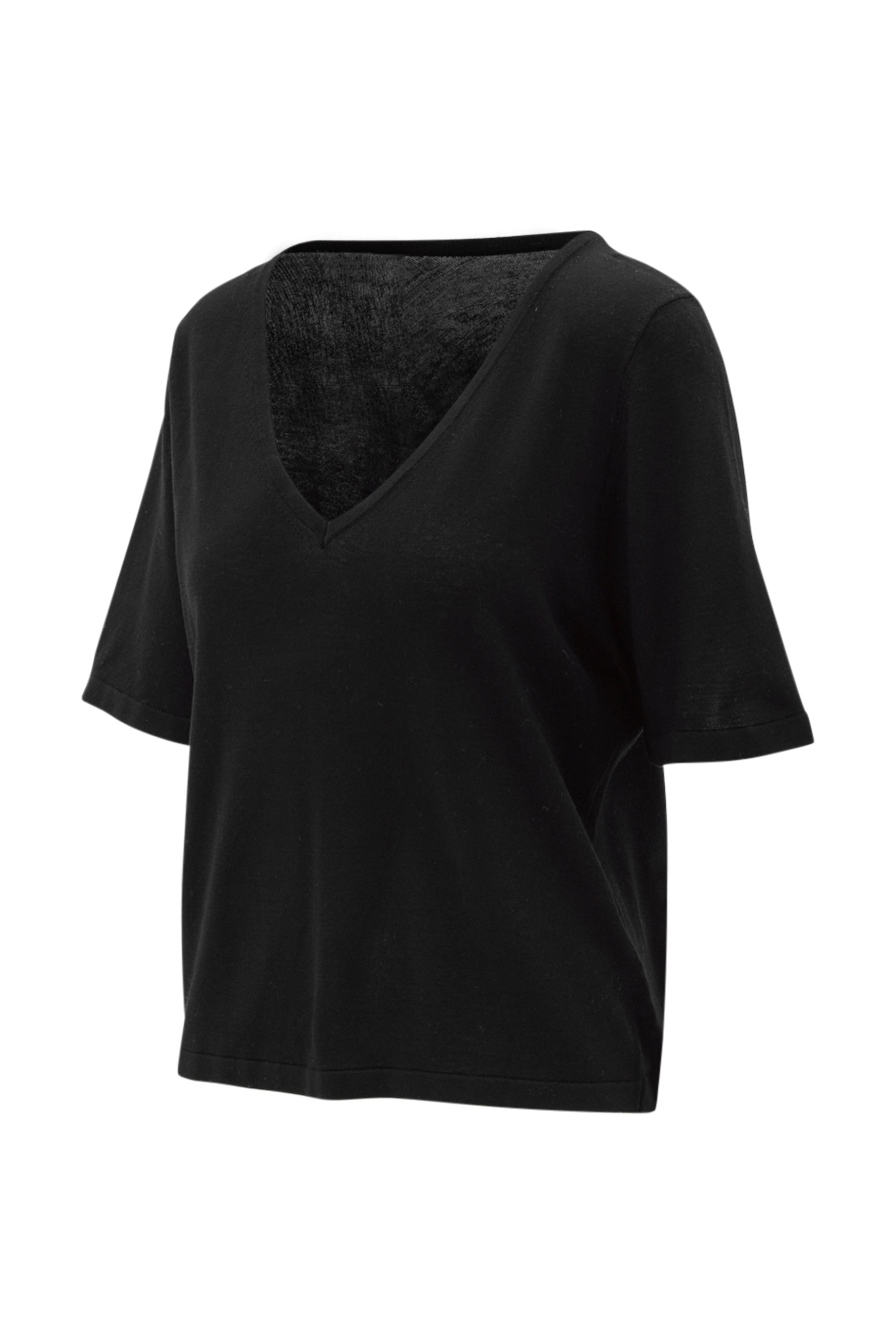 NALA silk soft tee - Black