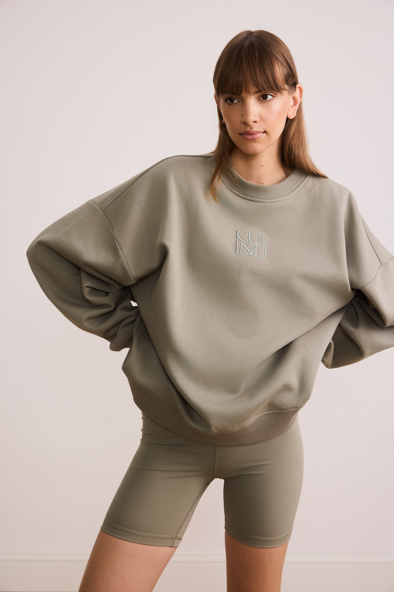 ZANY oversized sweater - Olive