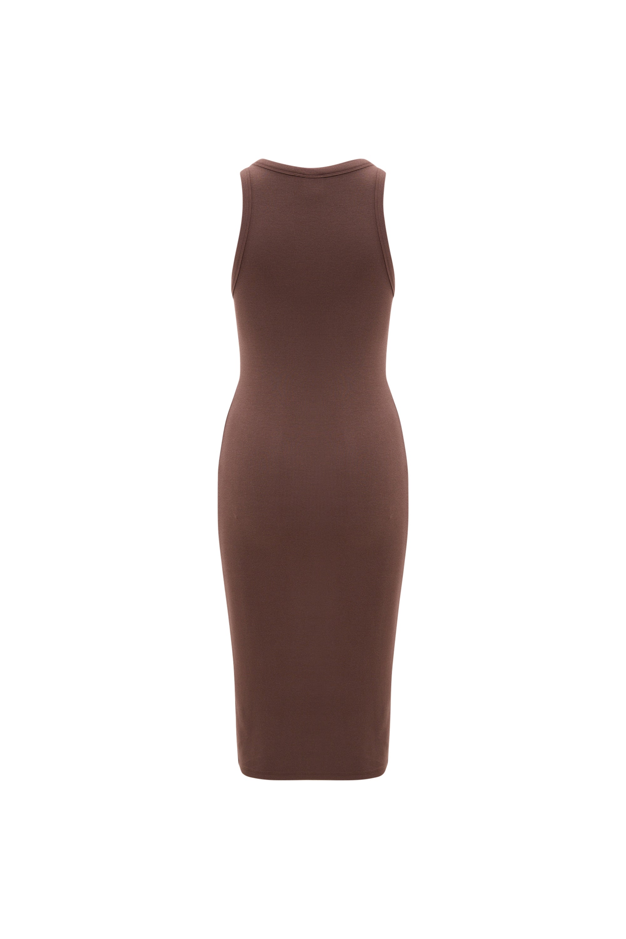 MILA logo soft dress - Chocolate