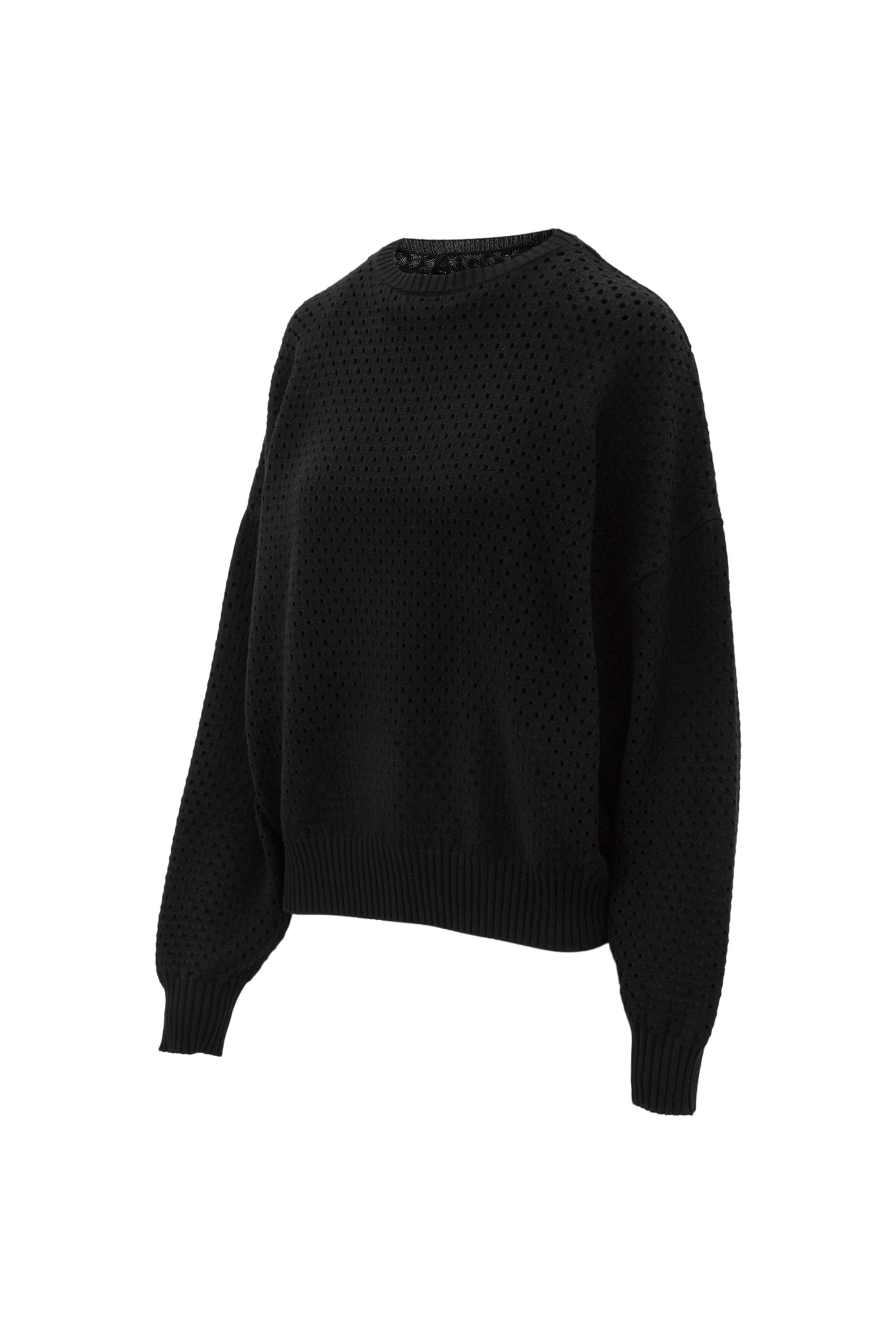 OLLY crochet sweater - Black