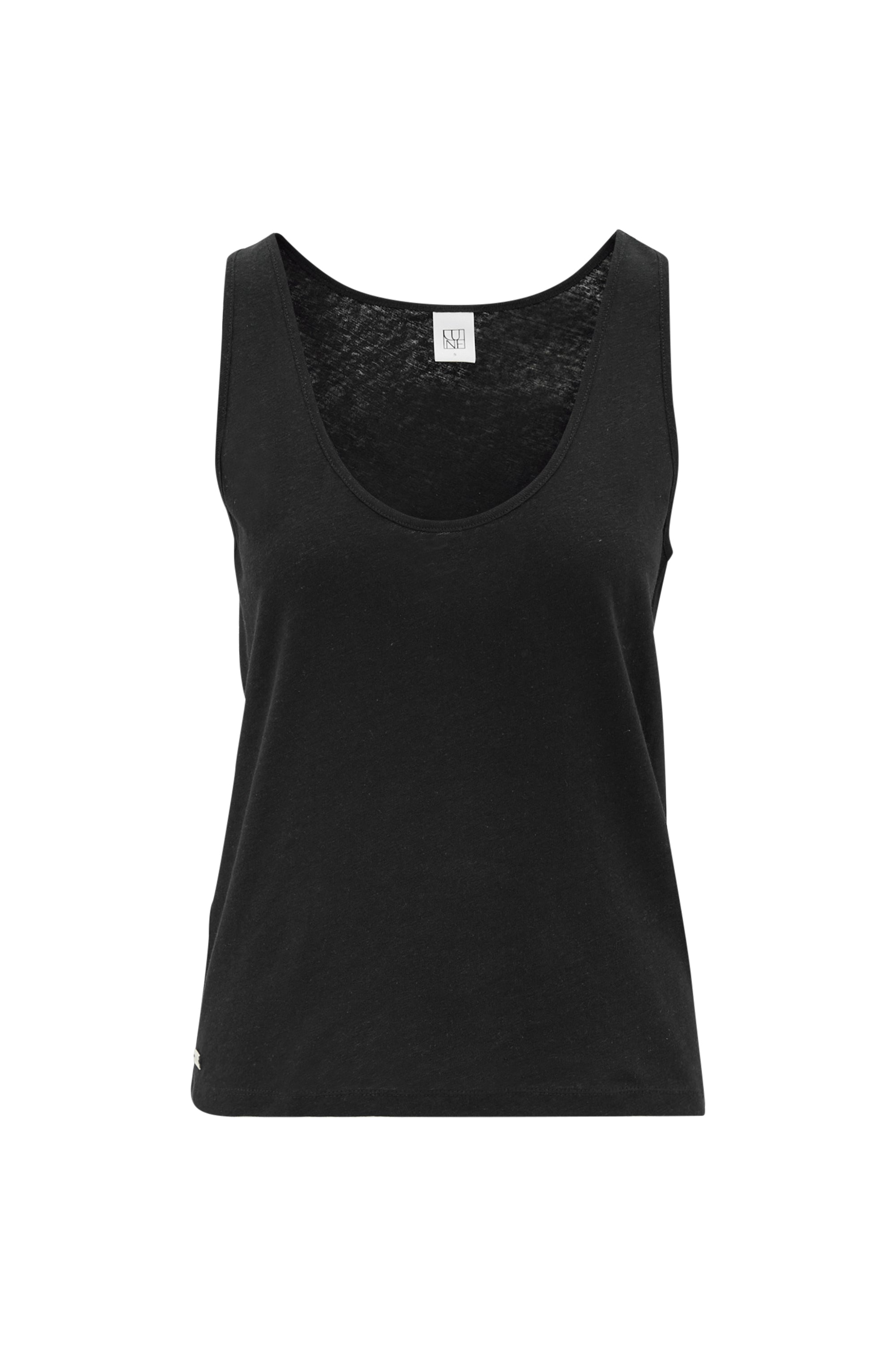 NOA linen tank - Black