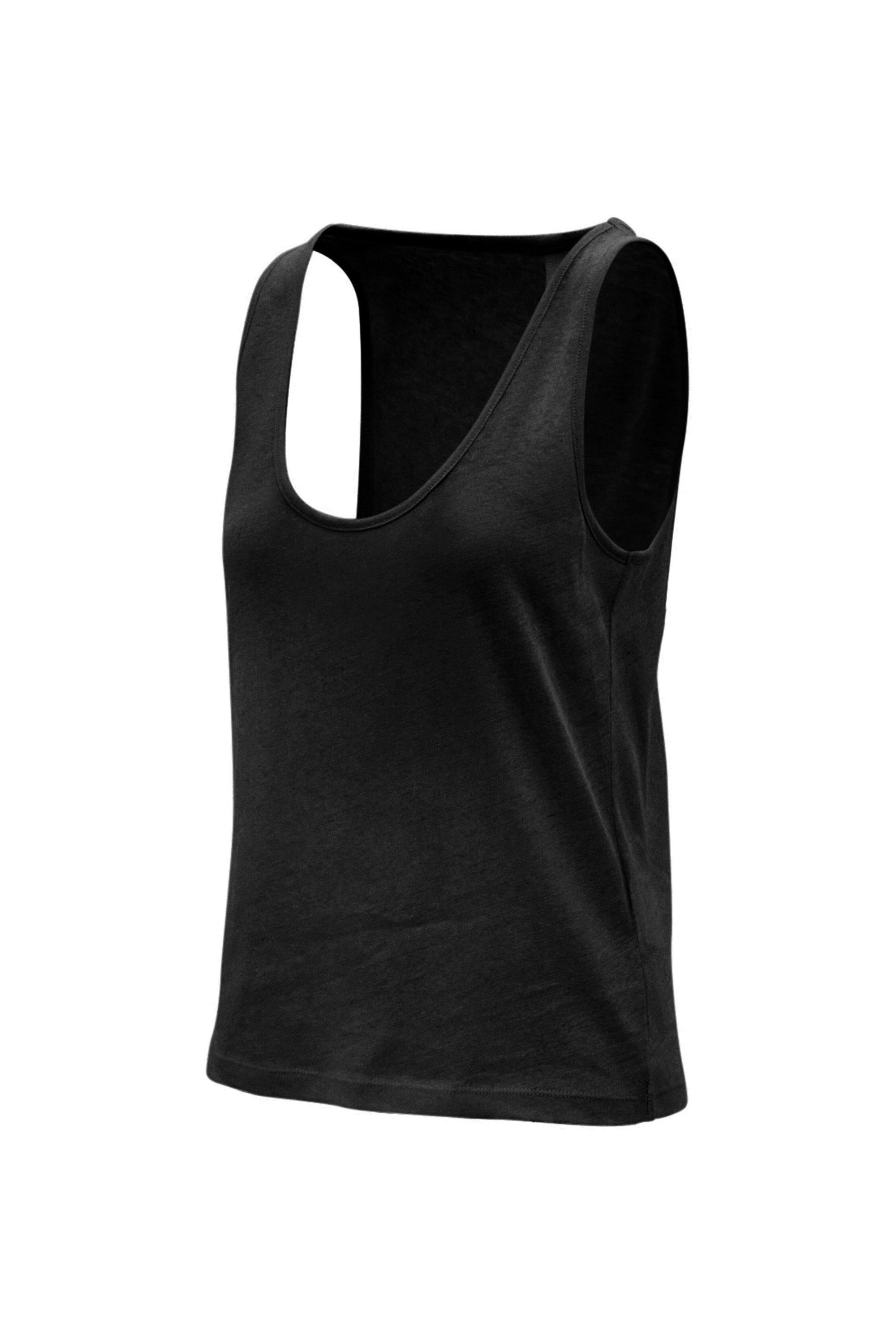 NOA linen tank - Black