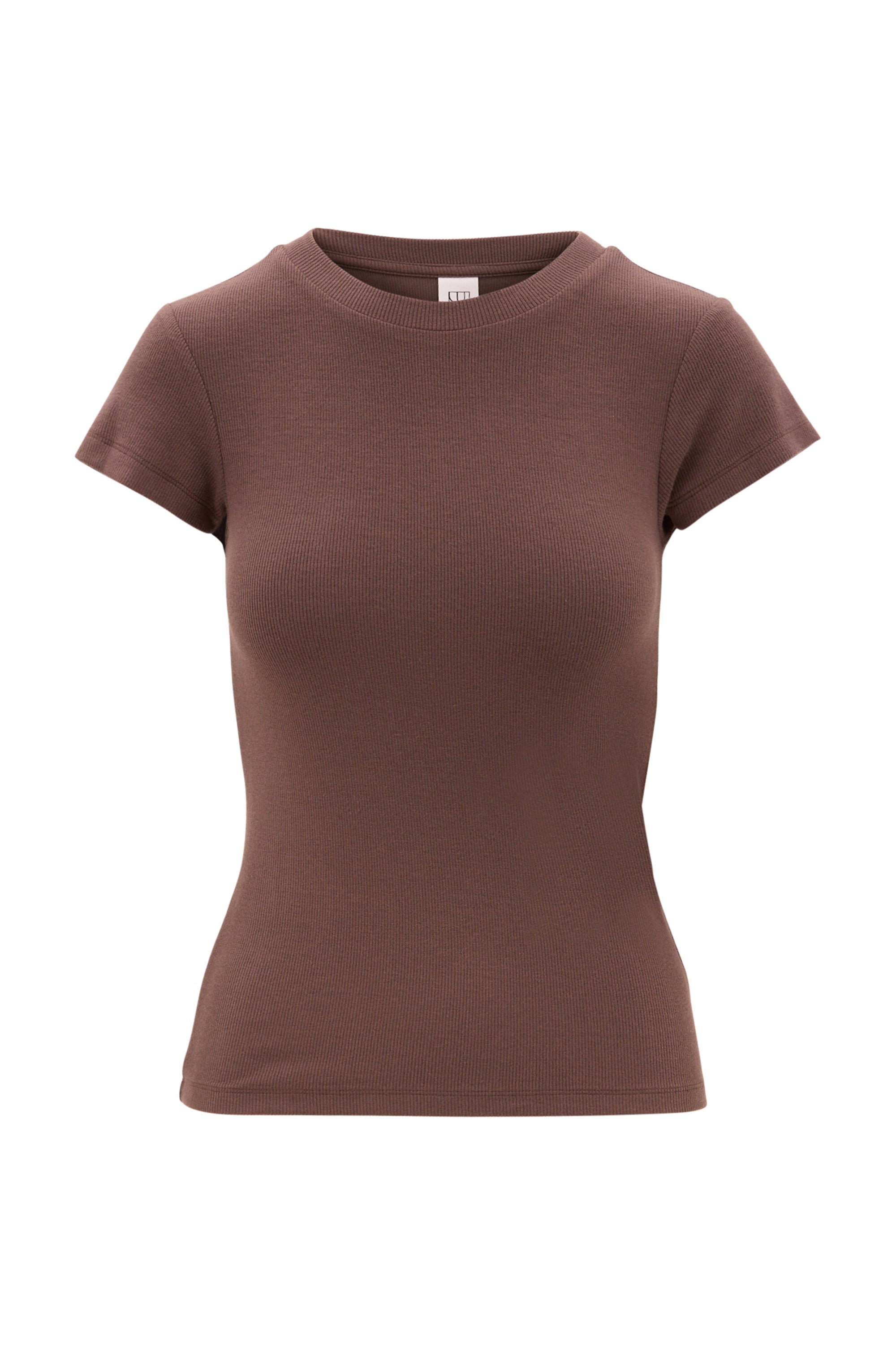 MILA logo soft tee - Chocolate