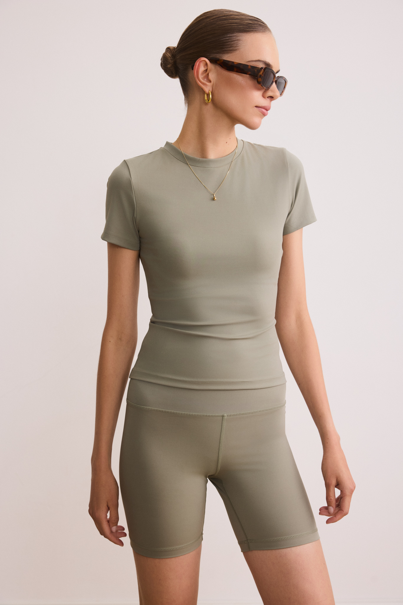 MILA logo soft tee - Olive