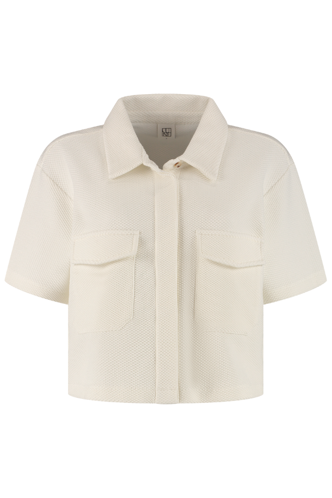 Moon Short Sleeve Blouse - Marshmellow
