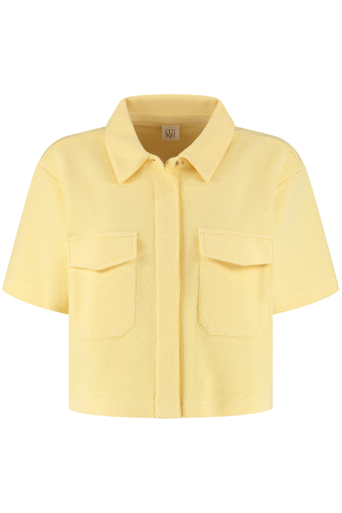 Moon Short Sleeve Blouse - Vanilla