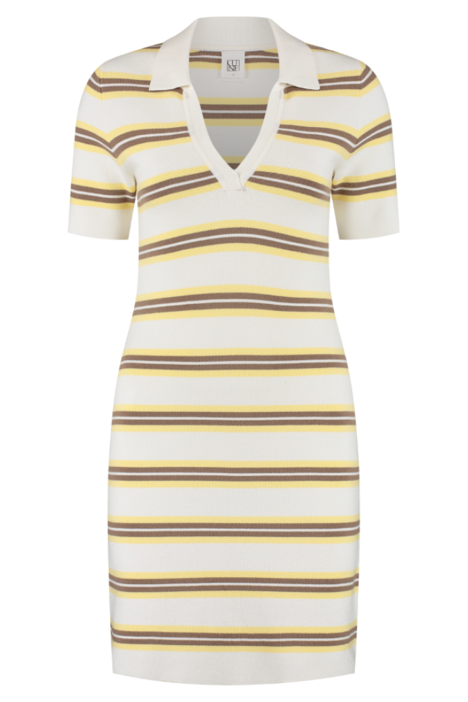 Olly Polo Dress - Vanilla Multi