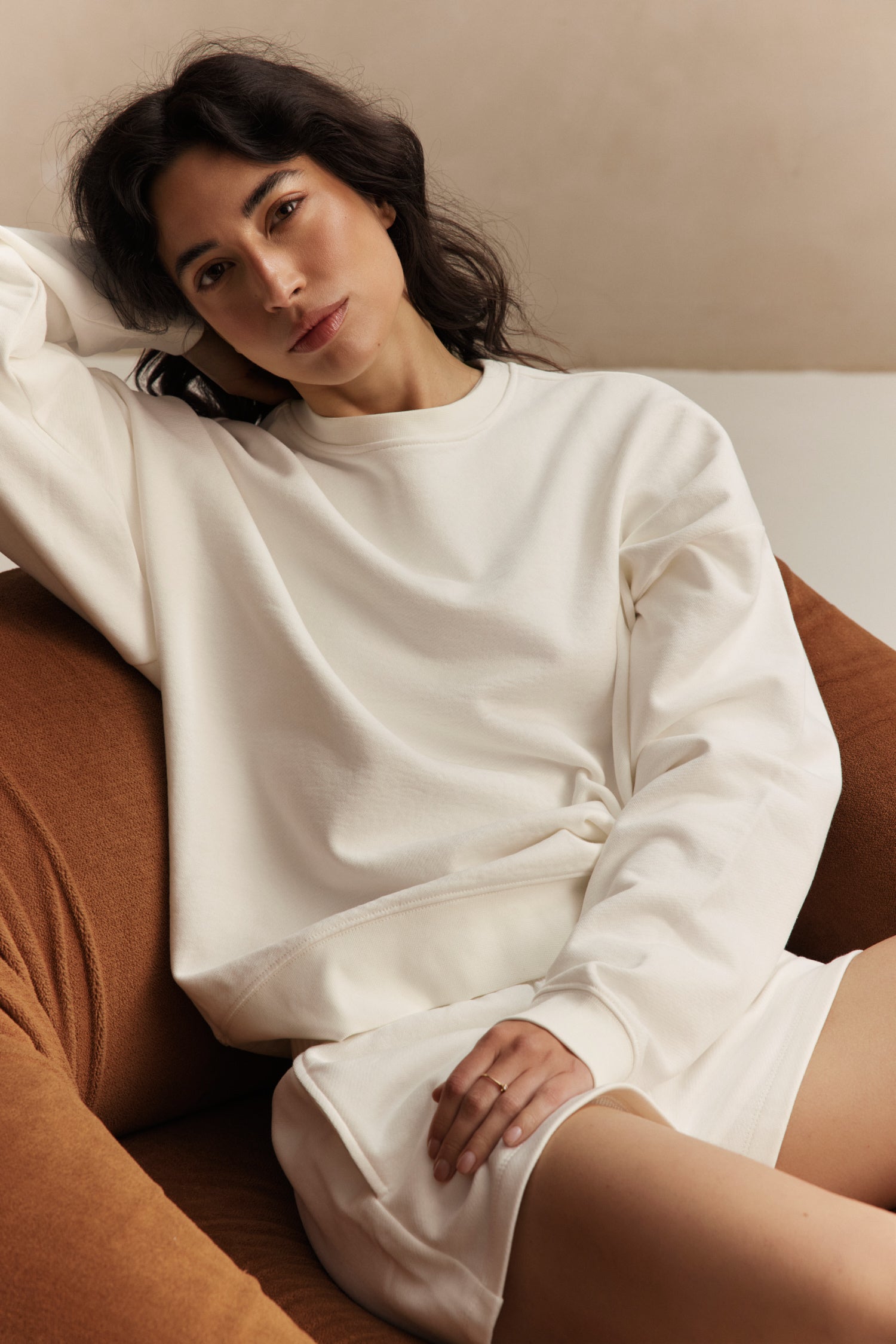 Amelia Crewneck Sweatshirt - Marshmellow