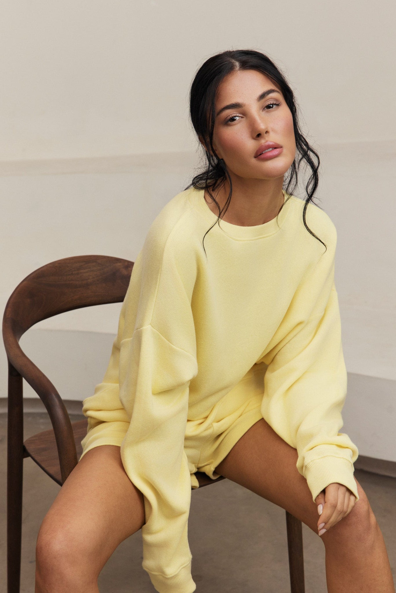 Amelia Crewneck Sweatshirt - Vanilla