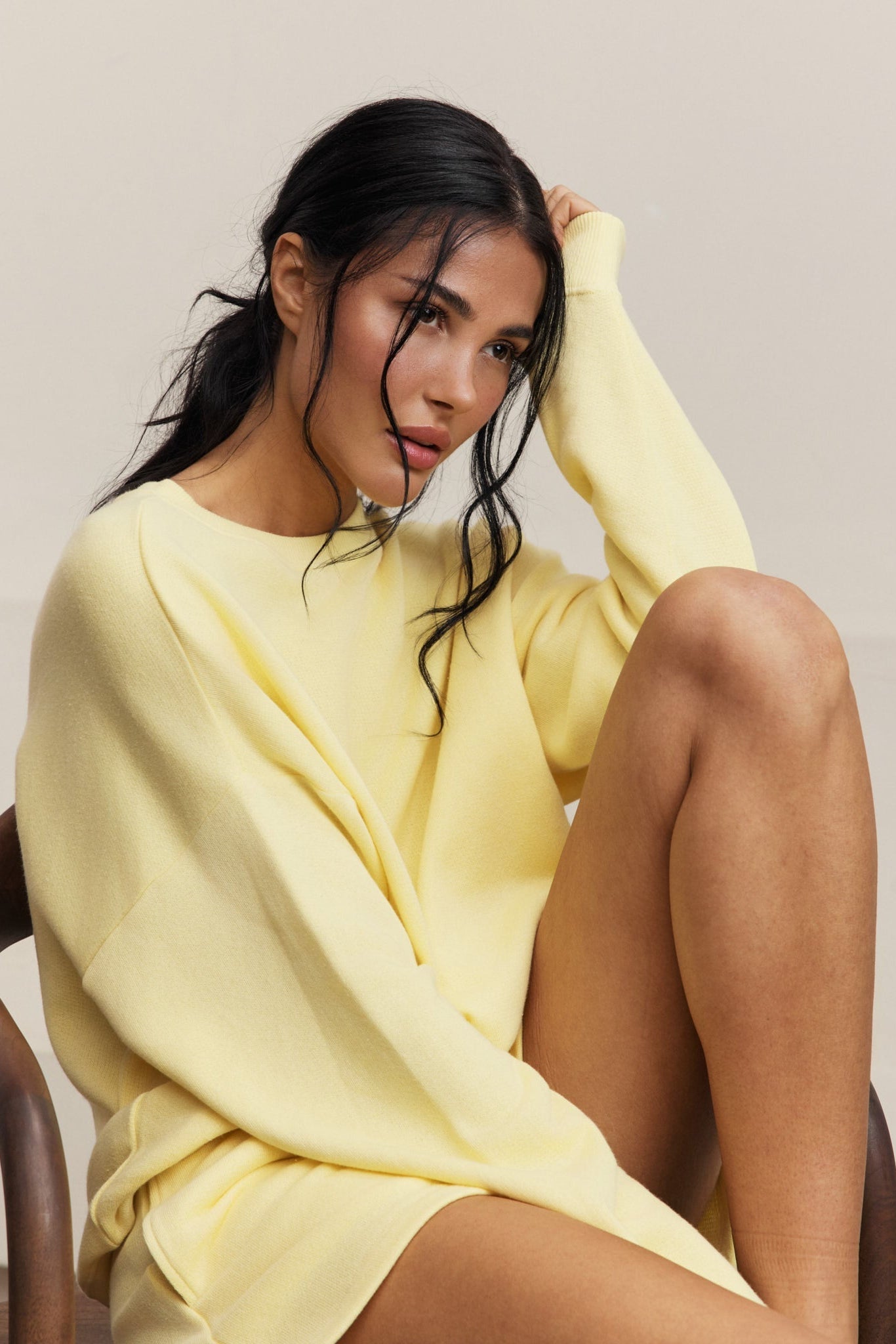 Amelia Crewneck Sweatshirt - Vanilla