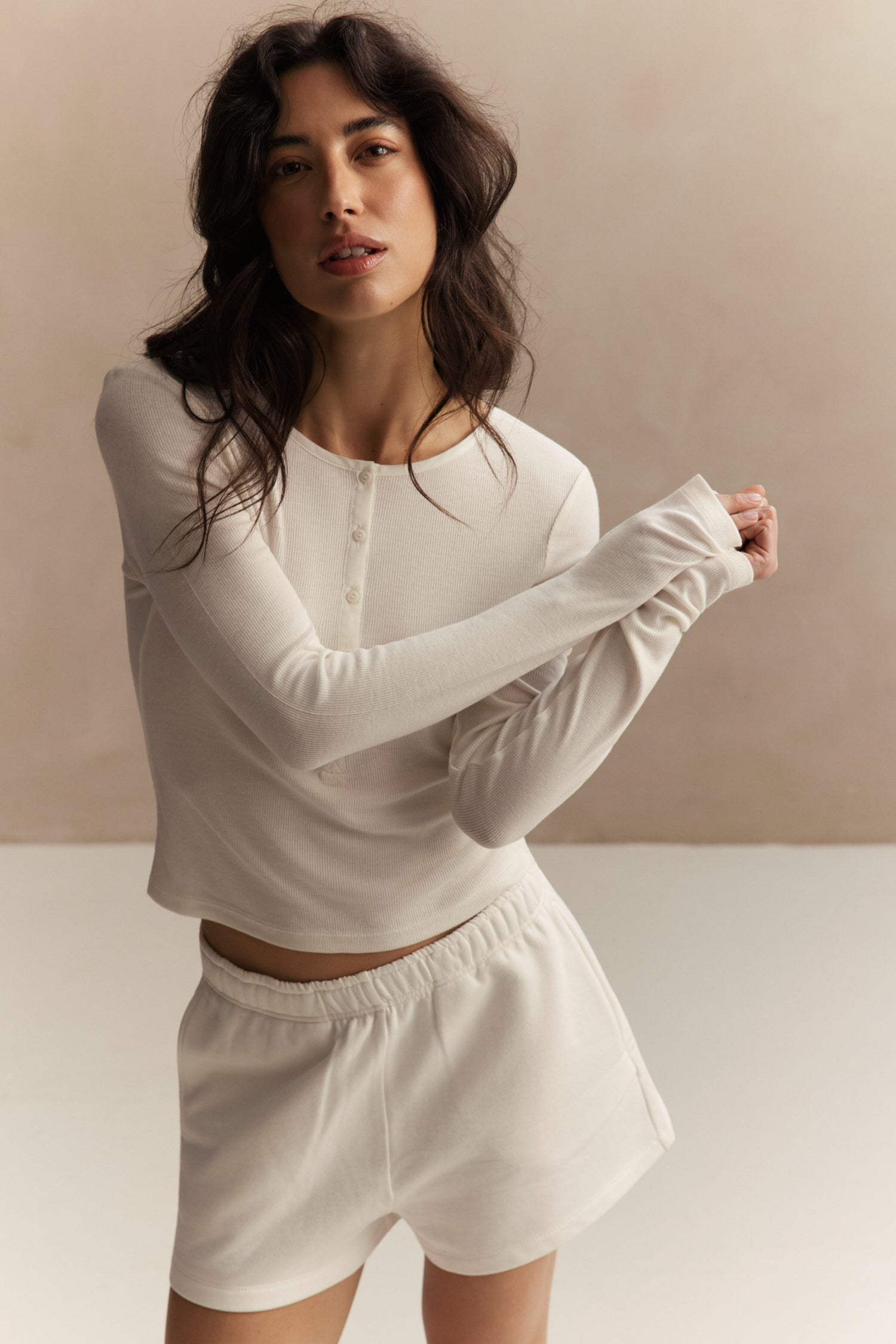 Amelia Drawstring Short - Marshmellow