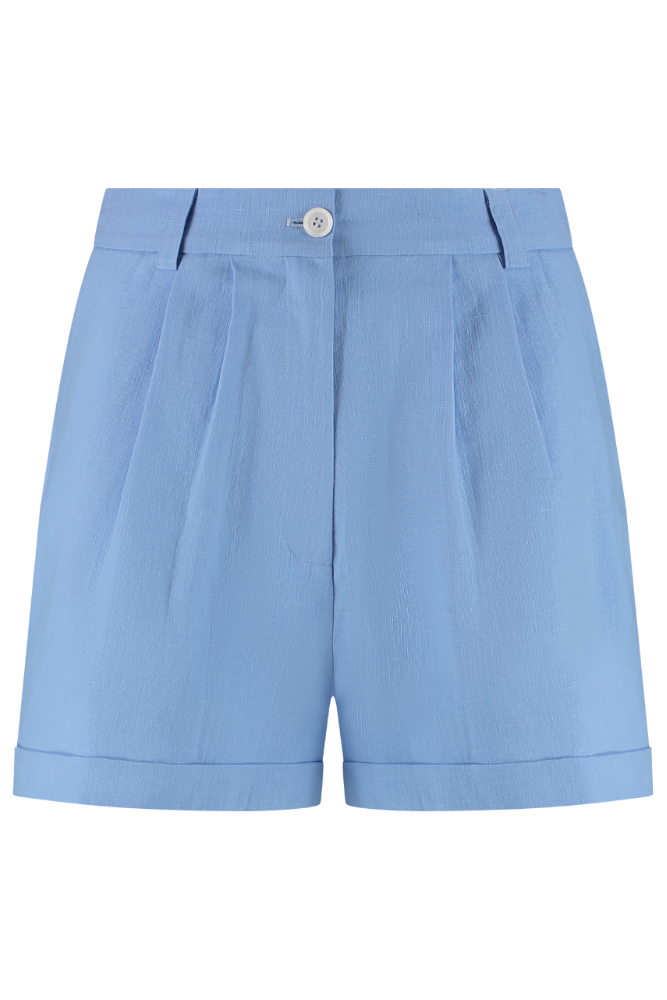 Clover Linen Tailored Short - Brilliant Blue