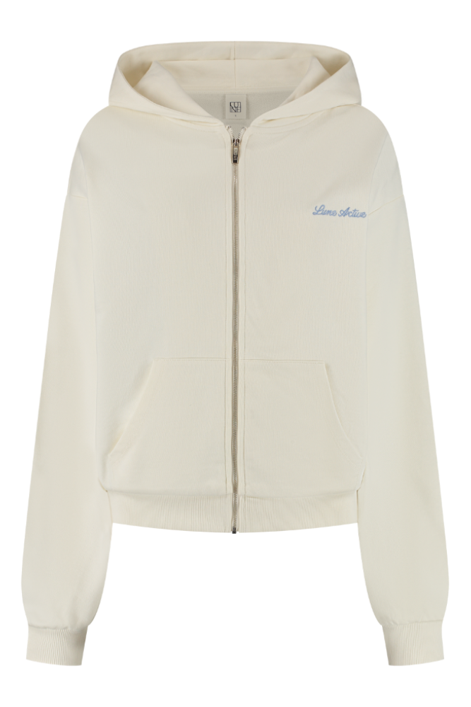 Zoya Zip Up Hoodie Sweatshirt - Marshmellow