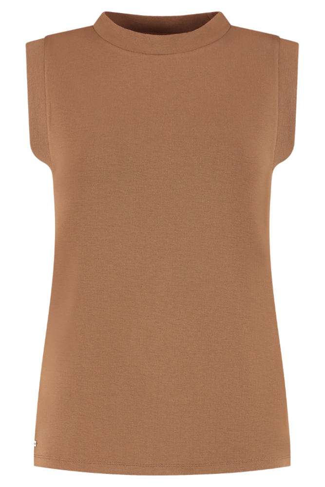 Eva Sleeveless Top - Toffee