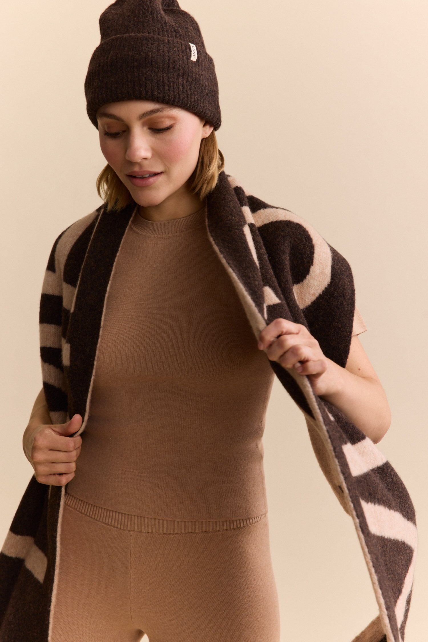 Levy Wool Scarf - Camel
