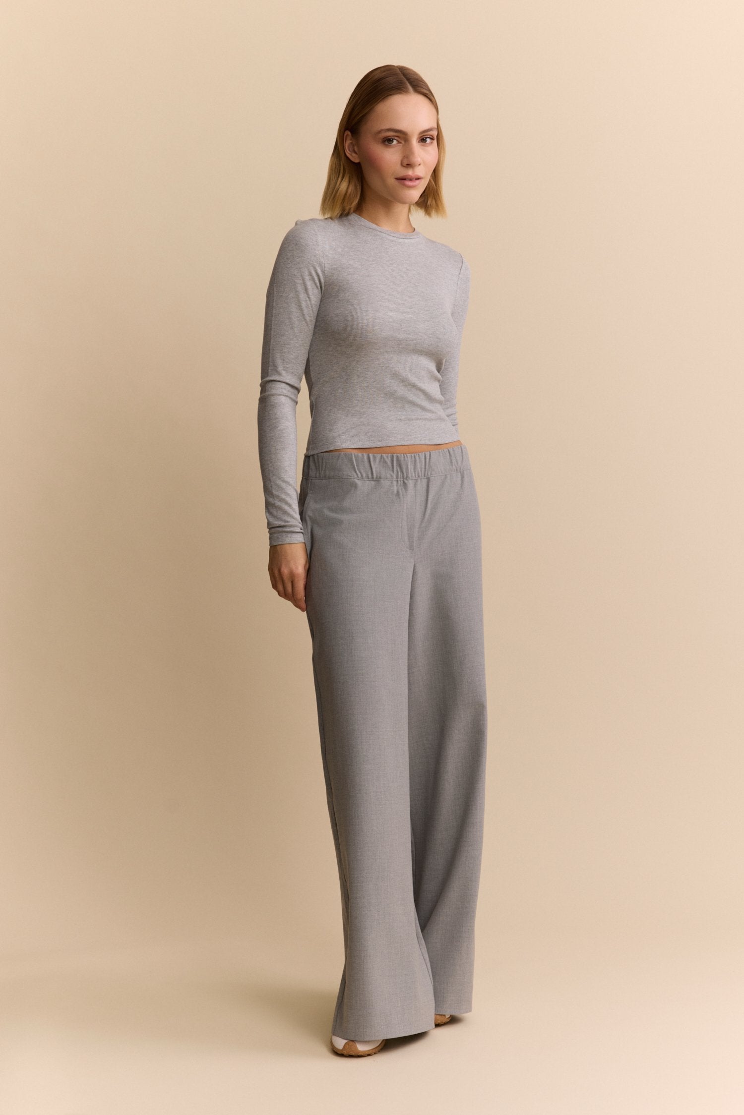 Mila Long Sleeve - Grey Melange