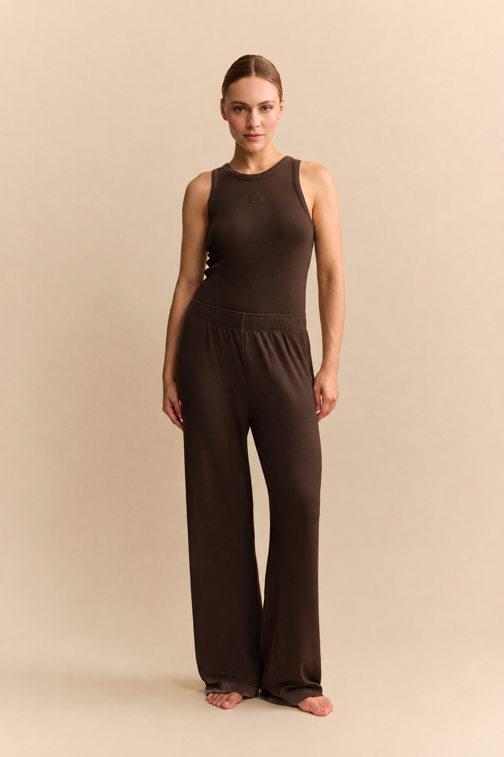 Mila Straight Pants - Dark Espresso