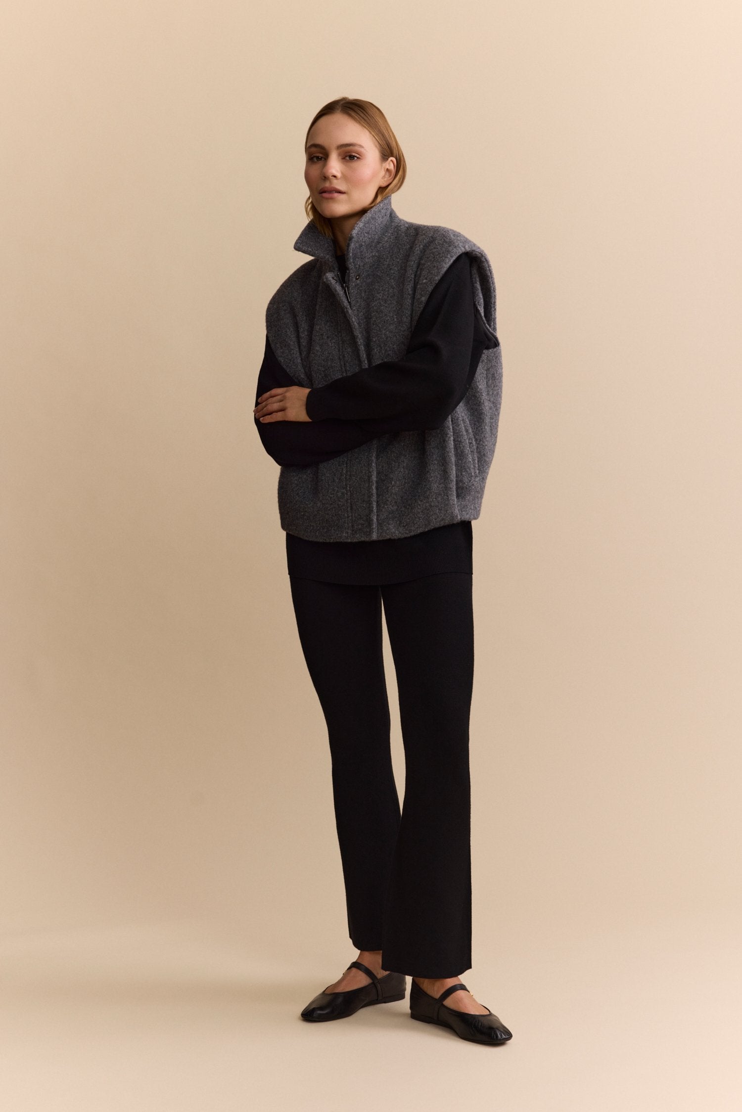 Olly Kick Flared Pants - Black