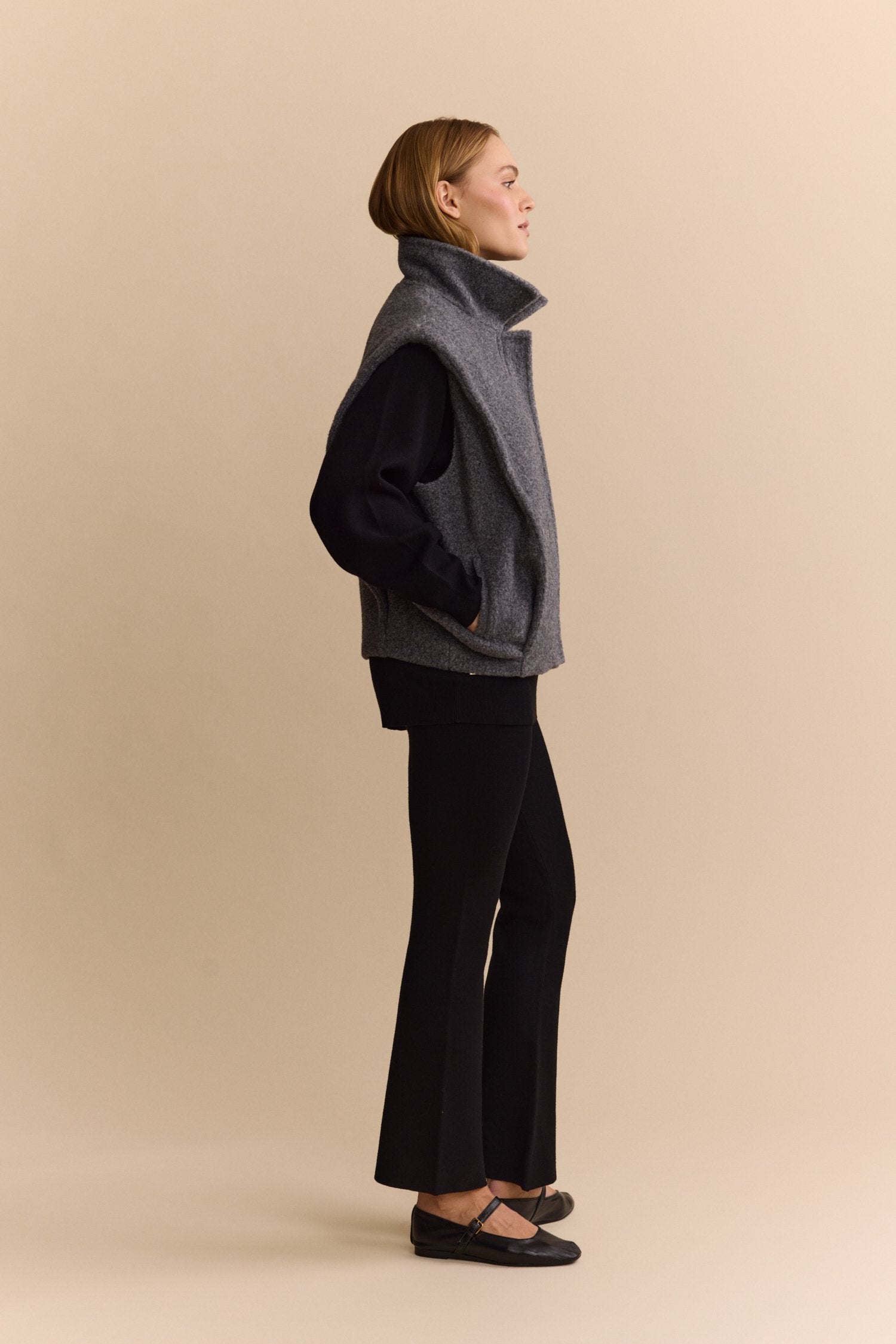 Olly Kick Flared Pants - Black