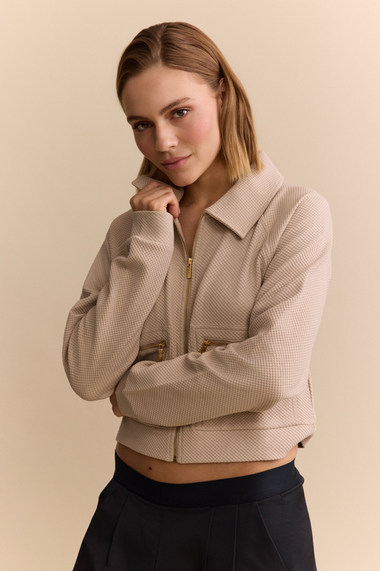Moon Short Jacket - Feather Grey