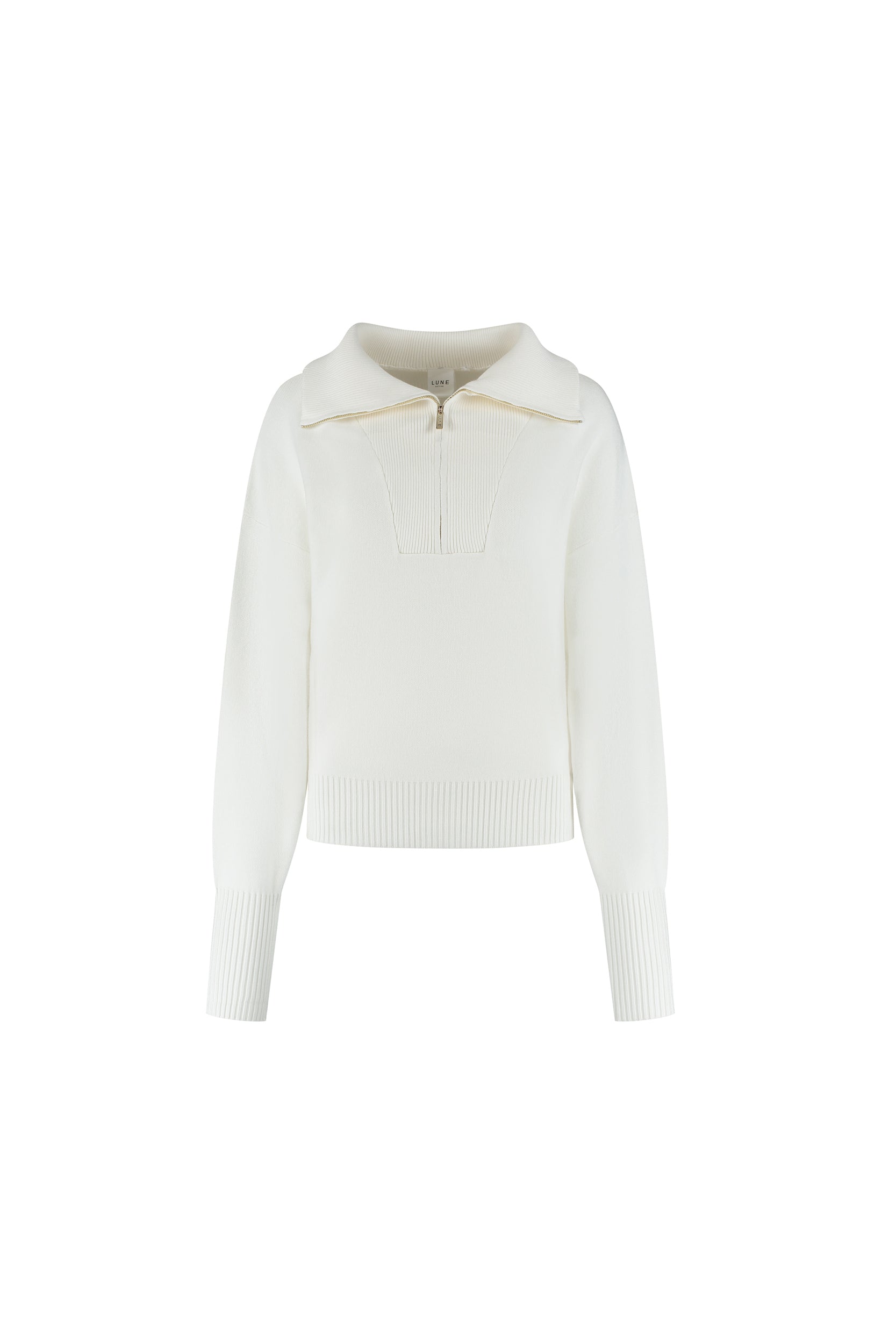OLLY half-zip knit sweater - Marshmellow