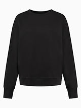 ZANE 100% ORGANIC COTTON oversized crew - Black