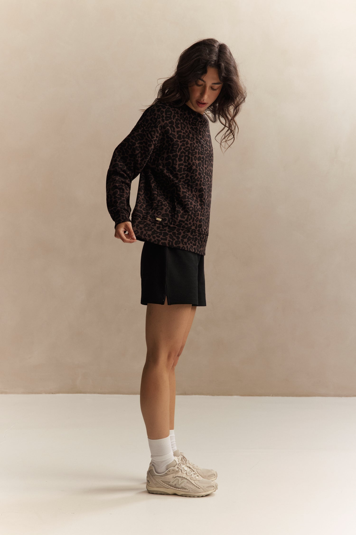 Zane Crewneck Sweater - Leopard