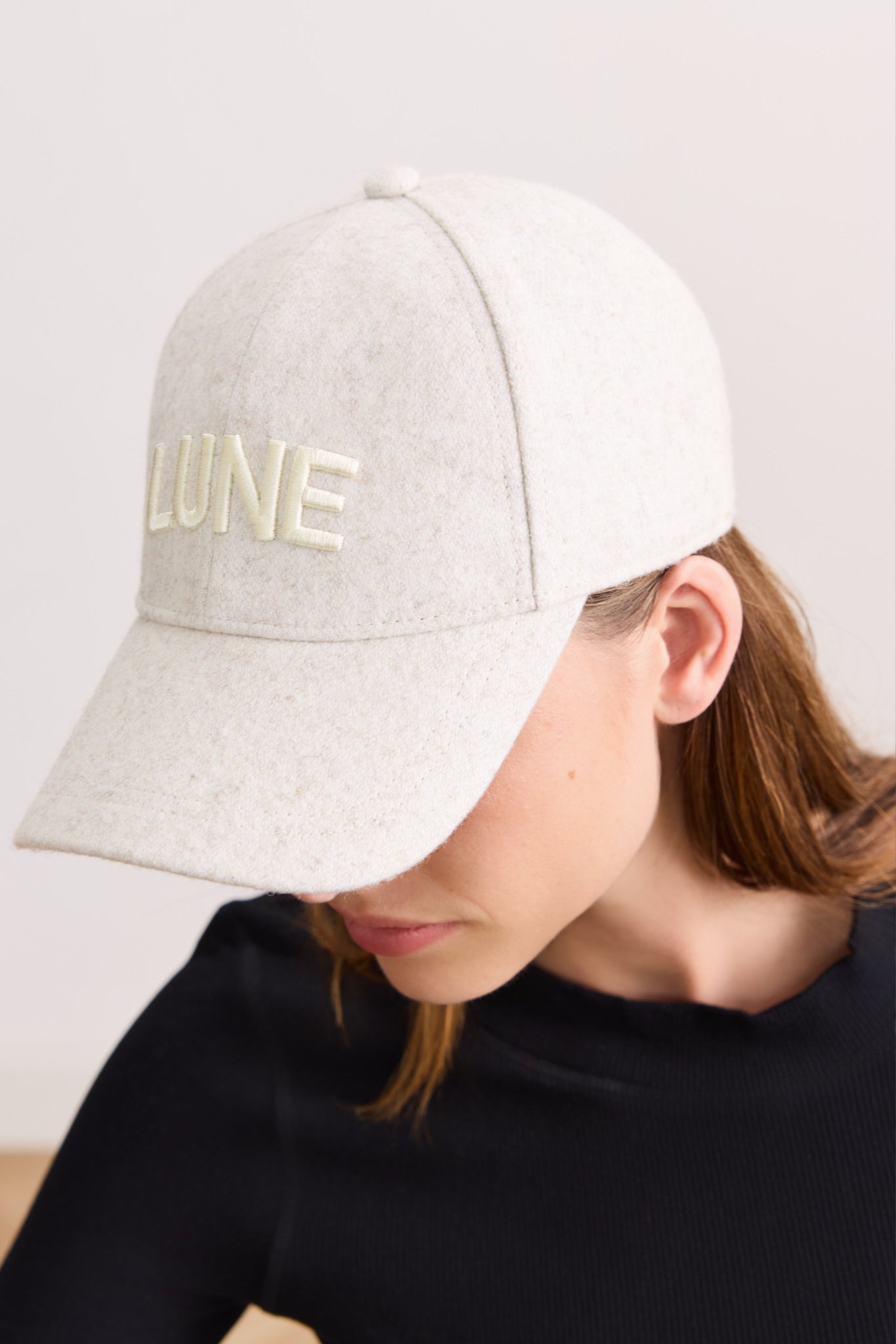 DAVEY logo cap - Beige Melange