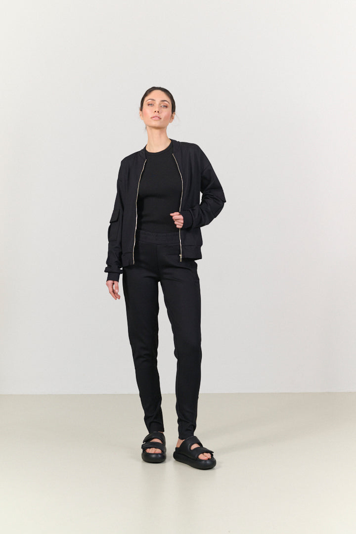 Kenny tech-jersey tapered pants - Black