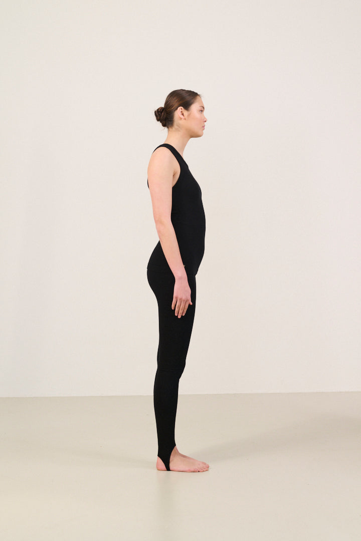 MAIA MicroModal soft rib highwaisted legging - Black