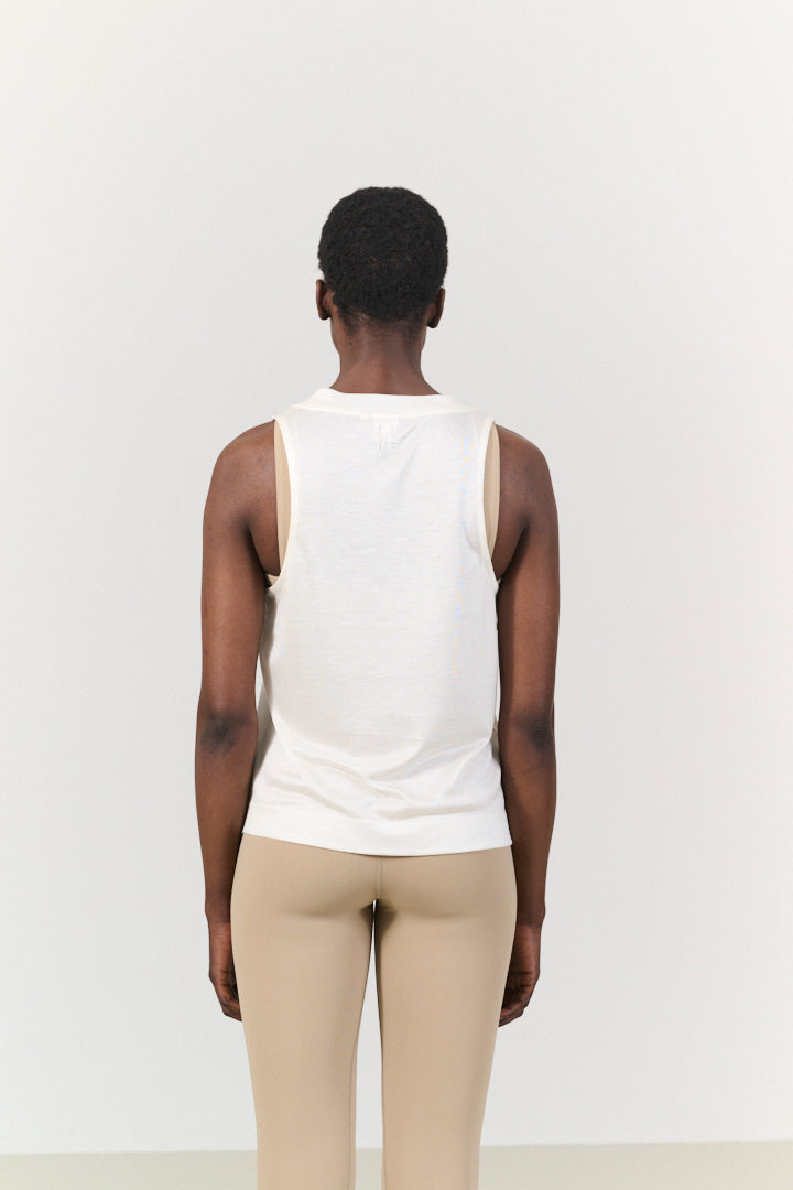 Stevie wide fit tank top - Marshmellow