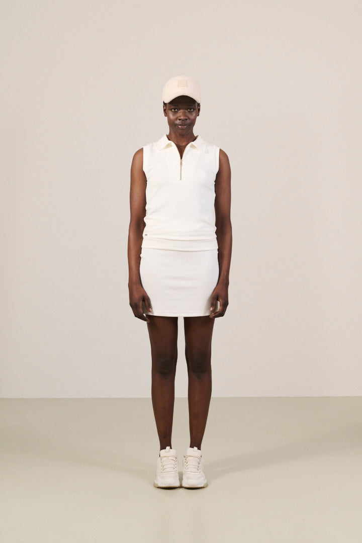 FOREST sleeveless polo - Marshmellow