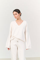 Millie knitted jogger - Off White