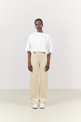 FOREST ESSENTIEL flared pants - Brown Rice